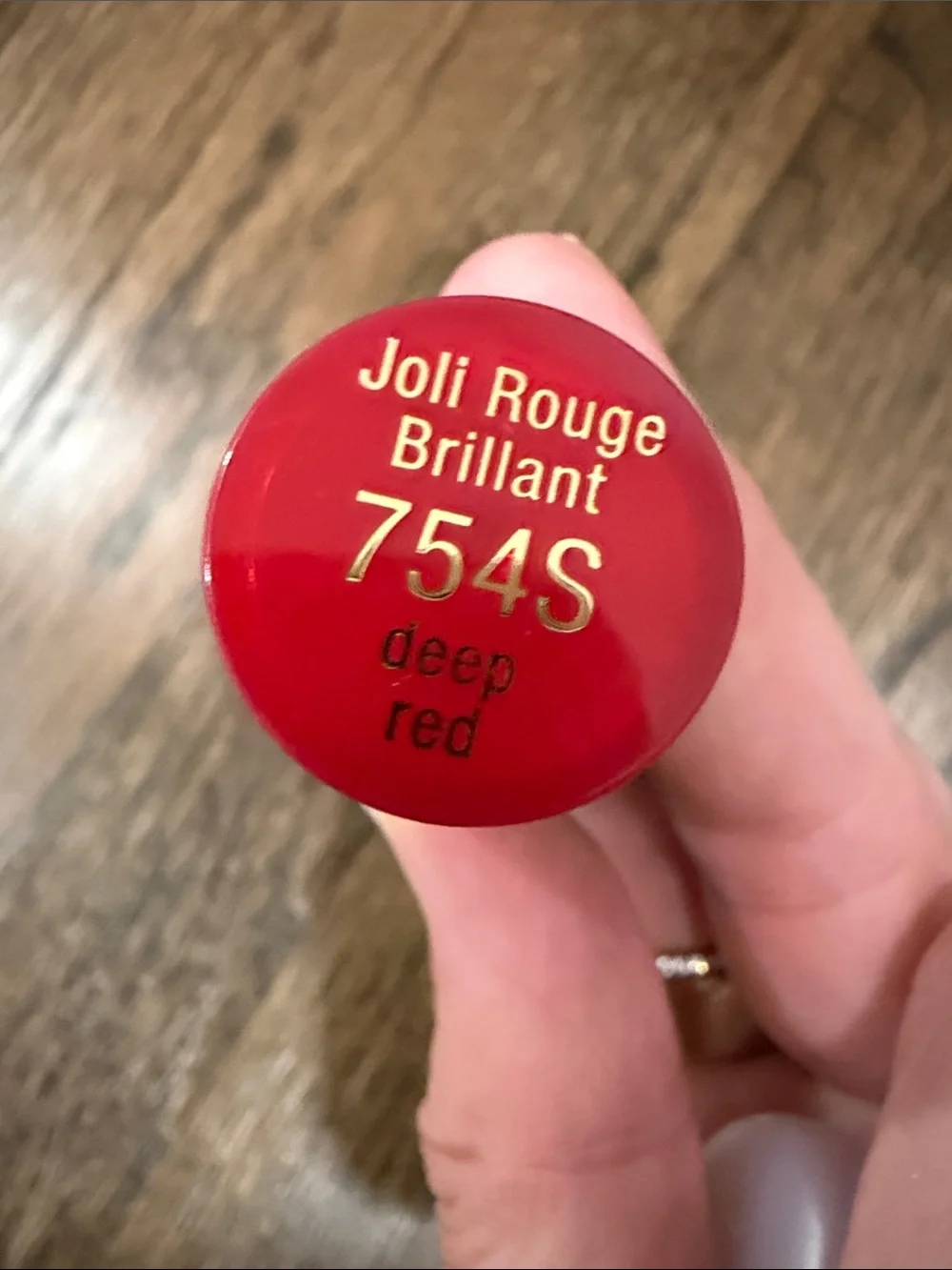Clarins Joli Rouge Brilliany 754S deep red tester